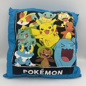 Vintage Pokemon Throw Pillow Multicolor Double Sided